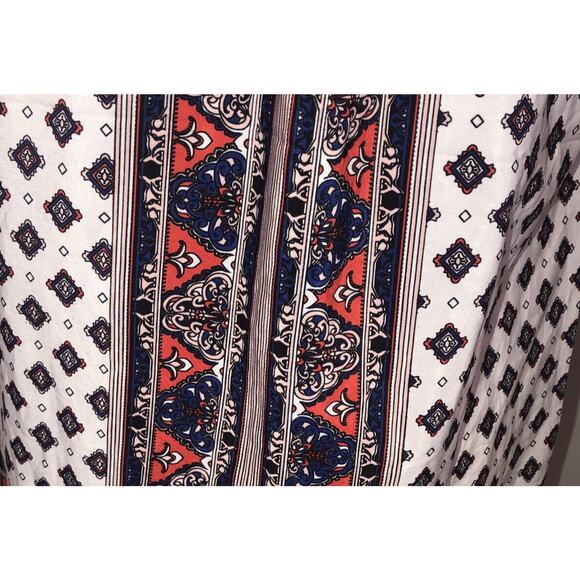 Jasmine &‎ Juliana Sleeveless Top Navy/Red Floral EUC Size M - Picture 8 of 11